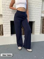 Korsaj Kemer Lacivert Pantolon